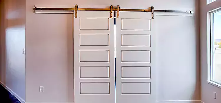 Glass Barn Door with Installation Hardware Kit Rancho Mirage