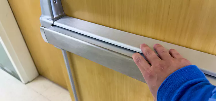 Installing a Push Bar on a Door Rancho Mirage